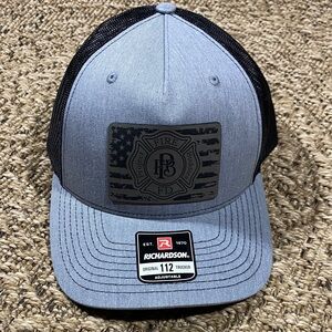 Richardson Firefighter Emblem Gray and Black Cap